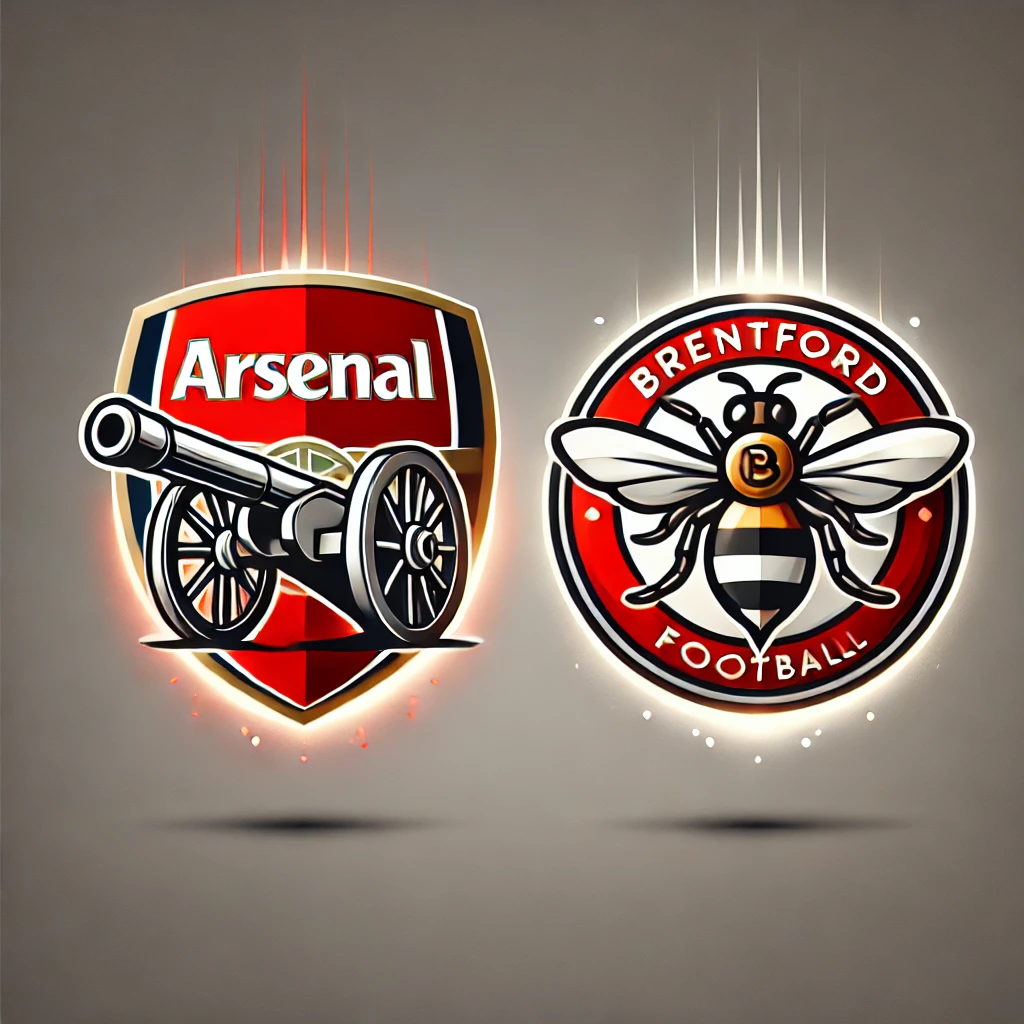 Arsenal and Brentford Bagde